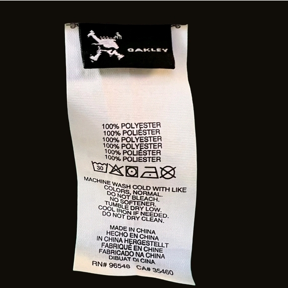 Oakley Women's Teal Quilted-Back Performance Jacket Size M Full Zip Puffer - Picture 5 of 5